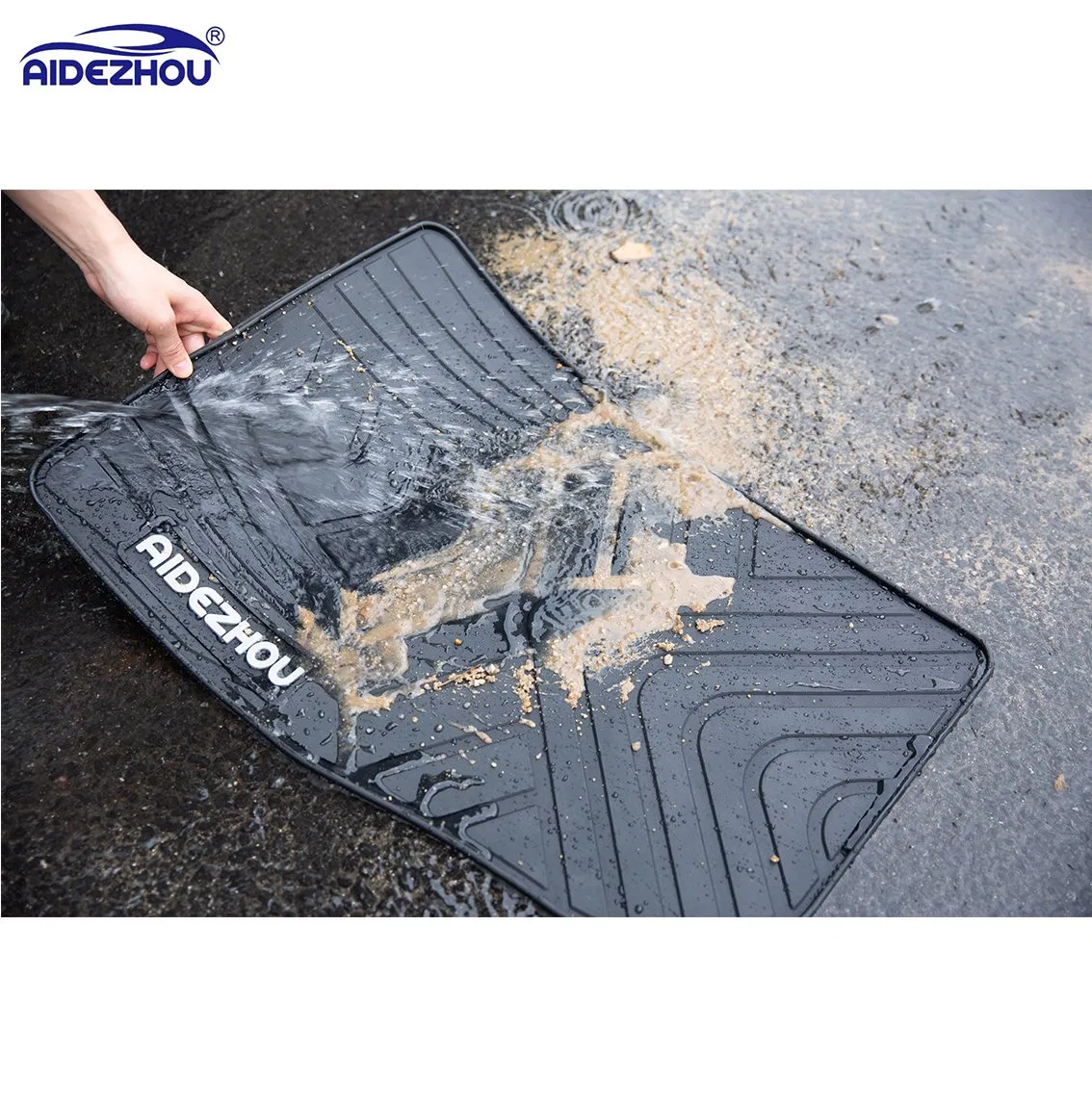 New Mould Factory Price Durable Car Interior Accessory 2D Latex Car Floor Mats with Logo for BMW I3 Extender EV 2019
