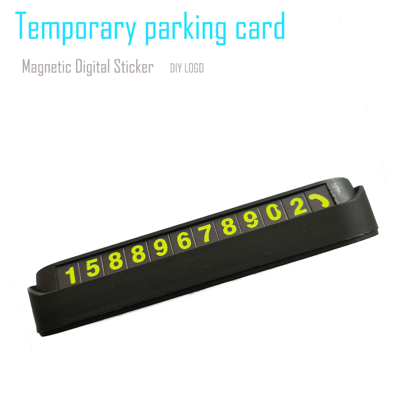 Hot Sale Temporary Parking Card Car Accessories Hidden Auto Phone Number