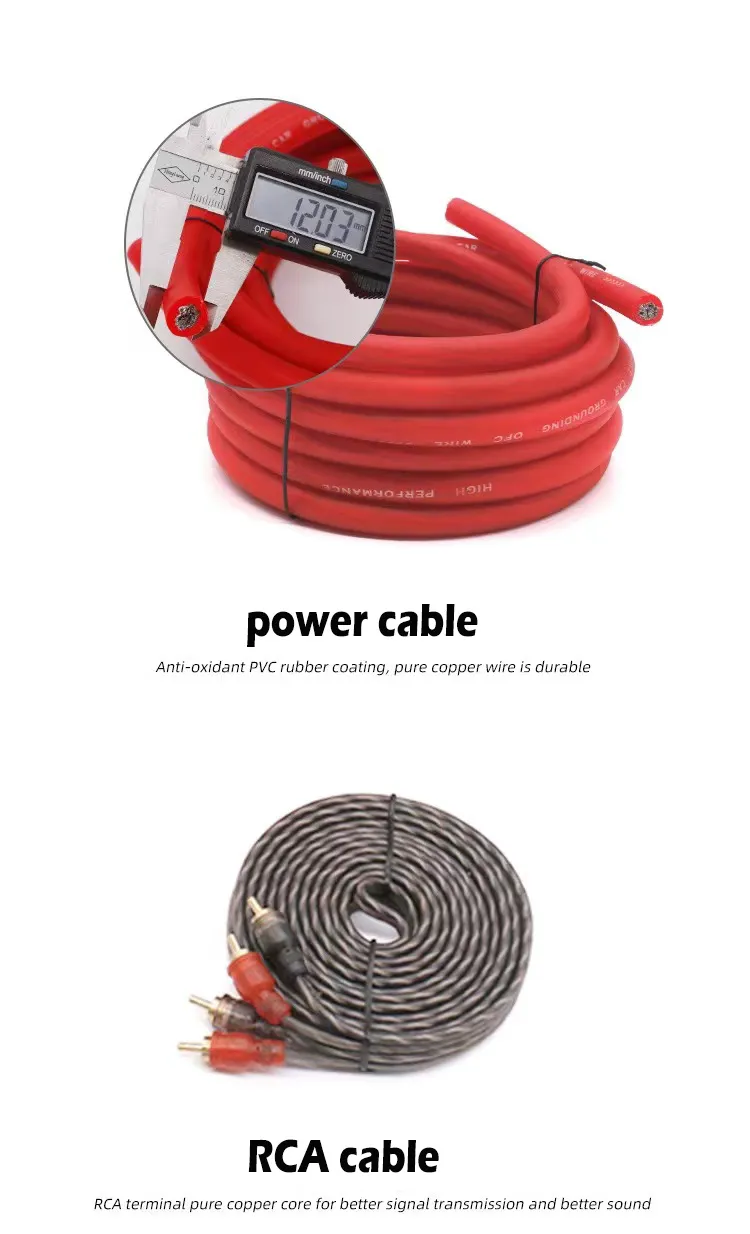 Audio Amplifier Installation Wiring Kit 1