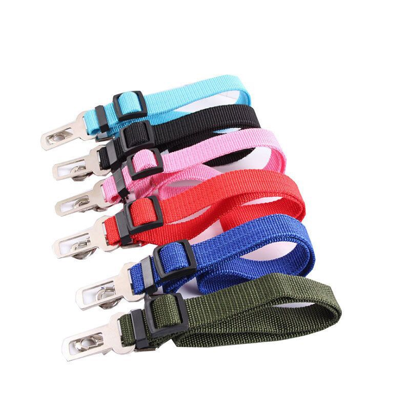 Hnayang Factory Adjustable Dog Car Harness Dog Seatbelt Durable Nylon Retractable Pet Seat Belt Dog Accessories Leash Leads Car Seat Belt Seatbelt for Dogs
