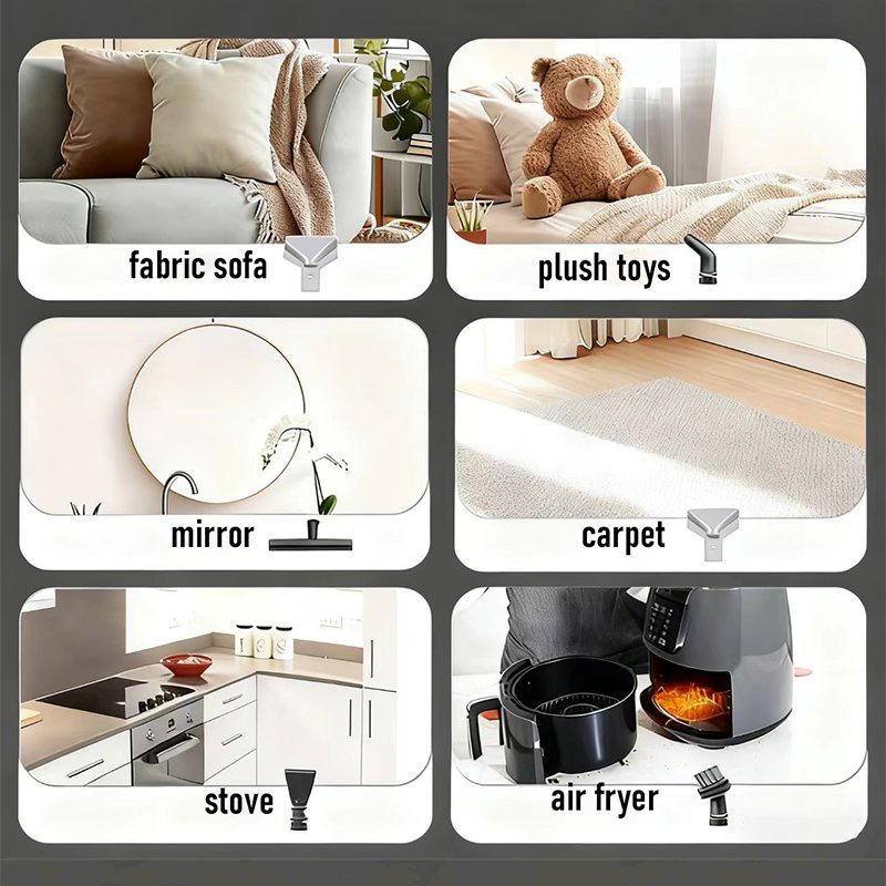 2026 Purolf Professional Portable Steam Spot Cleaner for Upholstery Furniture Car Seats Pet Stains Safe Home with 10 Accessories