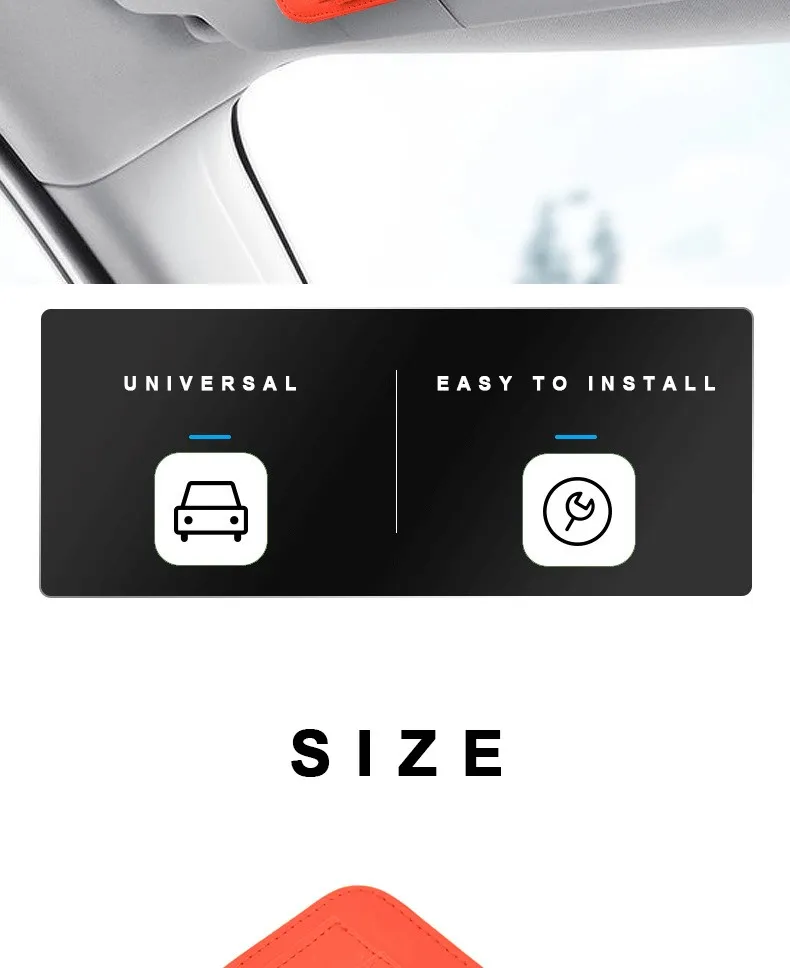 Sun Visor Organizer Detail