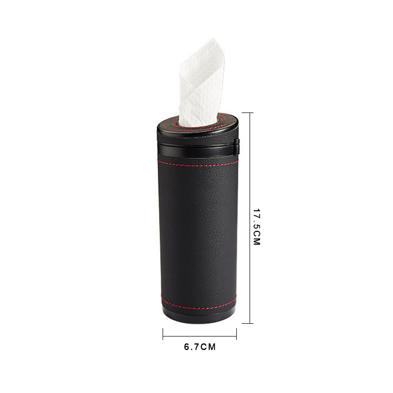 Multi-Function Car Tissue Holder Auto Round Tube for Tissue Safety Broken Window Tissue Cup Car Interior Accessories