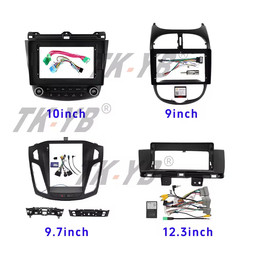 9/10/9.7/12.3 Inch Car Navigator Frame Auto Electronics Accessories Car Radio Android Panel Car DVD Screen Frame