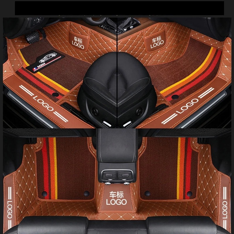 Chinese Factory Wholesale 5D Vehicle Interior Accessories PVC Leather Floor Car Mats