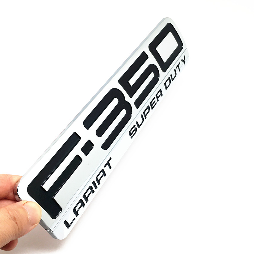 F-250 350 Emblem Fit for Bronco Mustang Emblem Fender Badge Decal Sticker Logo Car Accessories Car Parts Decoration ABS Plastic