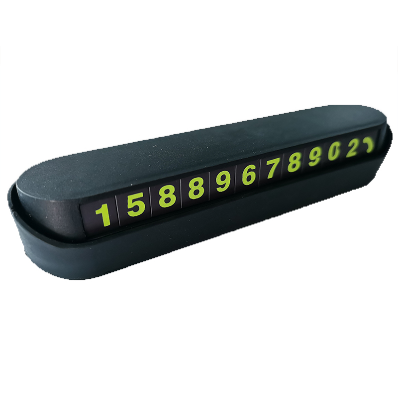 Customized Night Luminous Hidden Car Accessories for Temporary Parking Number Card