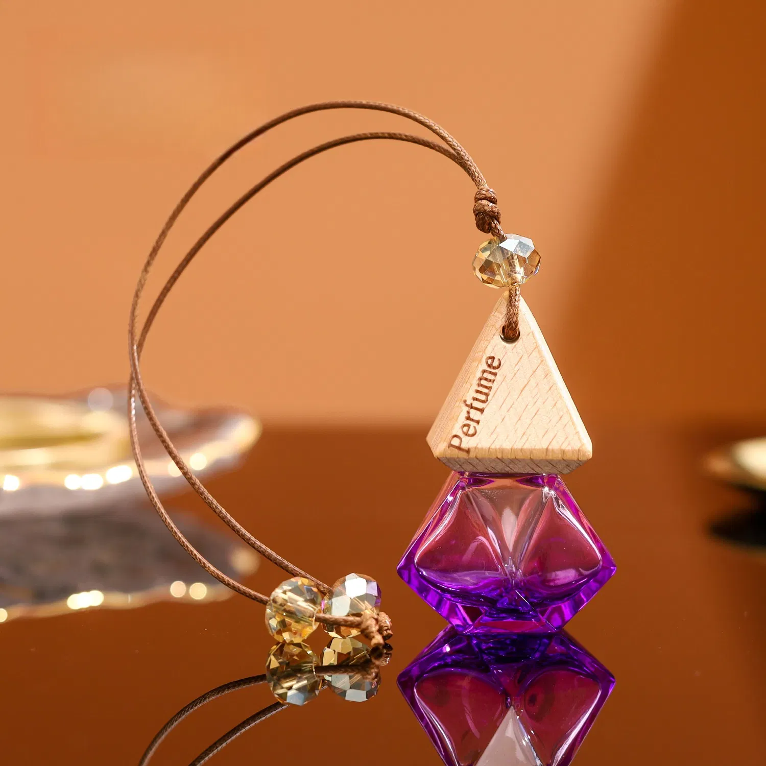 Hanging Car Air Freshener Luxury Organic Toxin-Free Alcohol-Free Pet Friendly Perfume Interior Accessory for Fresh Aroma Long Lasting Fragrance up to 45+Days