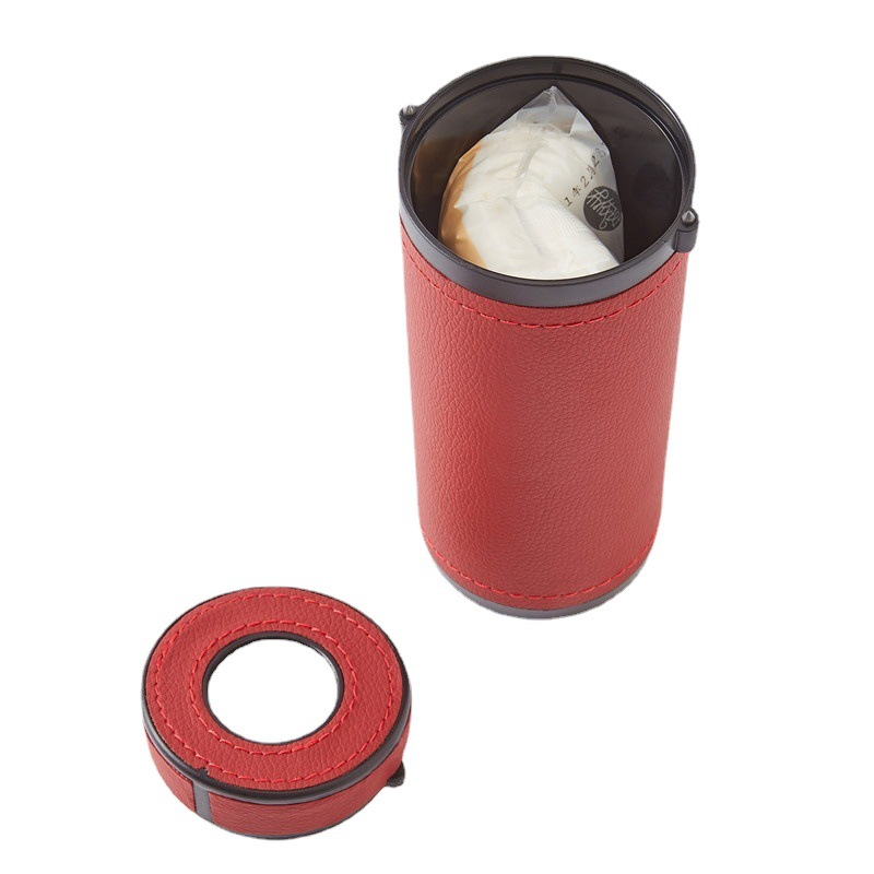 Multi-Function Car Tissue Holder Auto Round Tube for Tissue Safety Broken Window Tissue Cup Car Interior Accessories