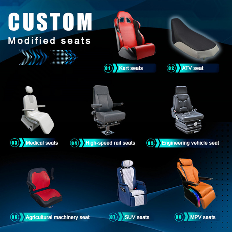 Practical Custom Automatic Functional Conversion Car Interior Decoration Accessories Leather Reclining Seat