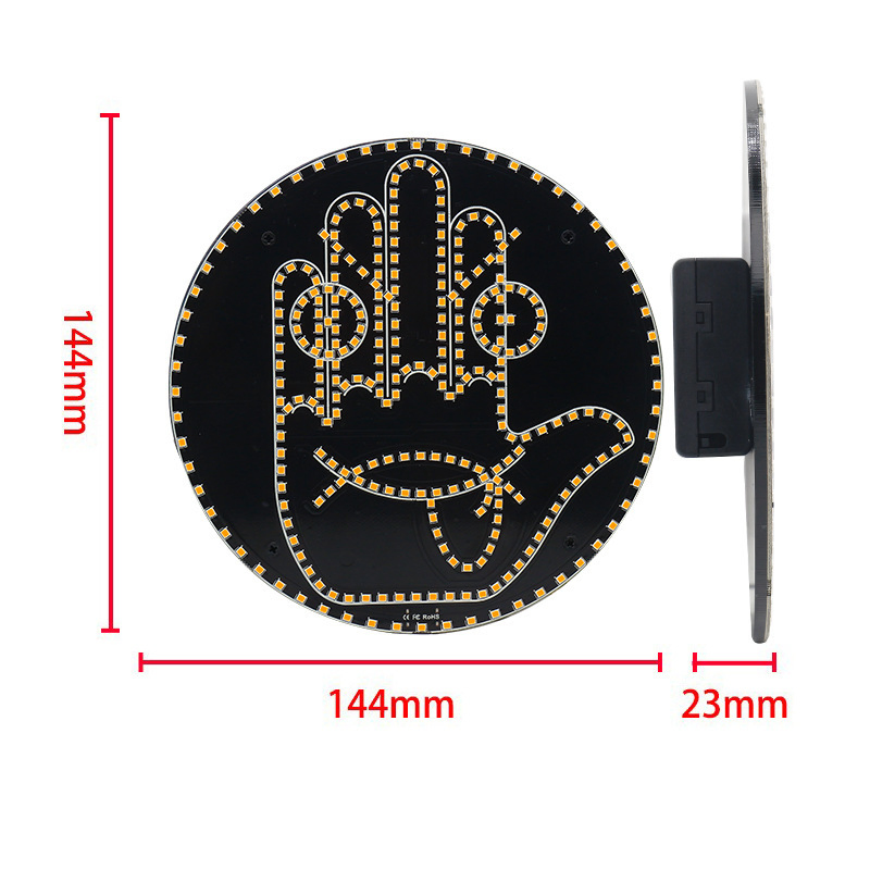 Remote Control Car Middle Finger Gesture Light Car Gesture Lighting Accessories