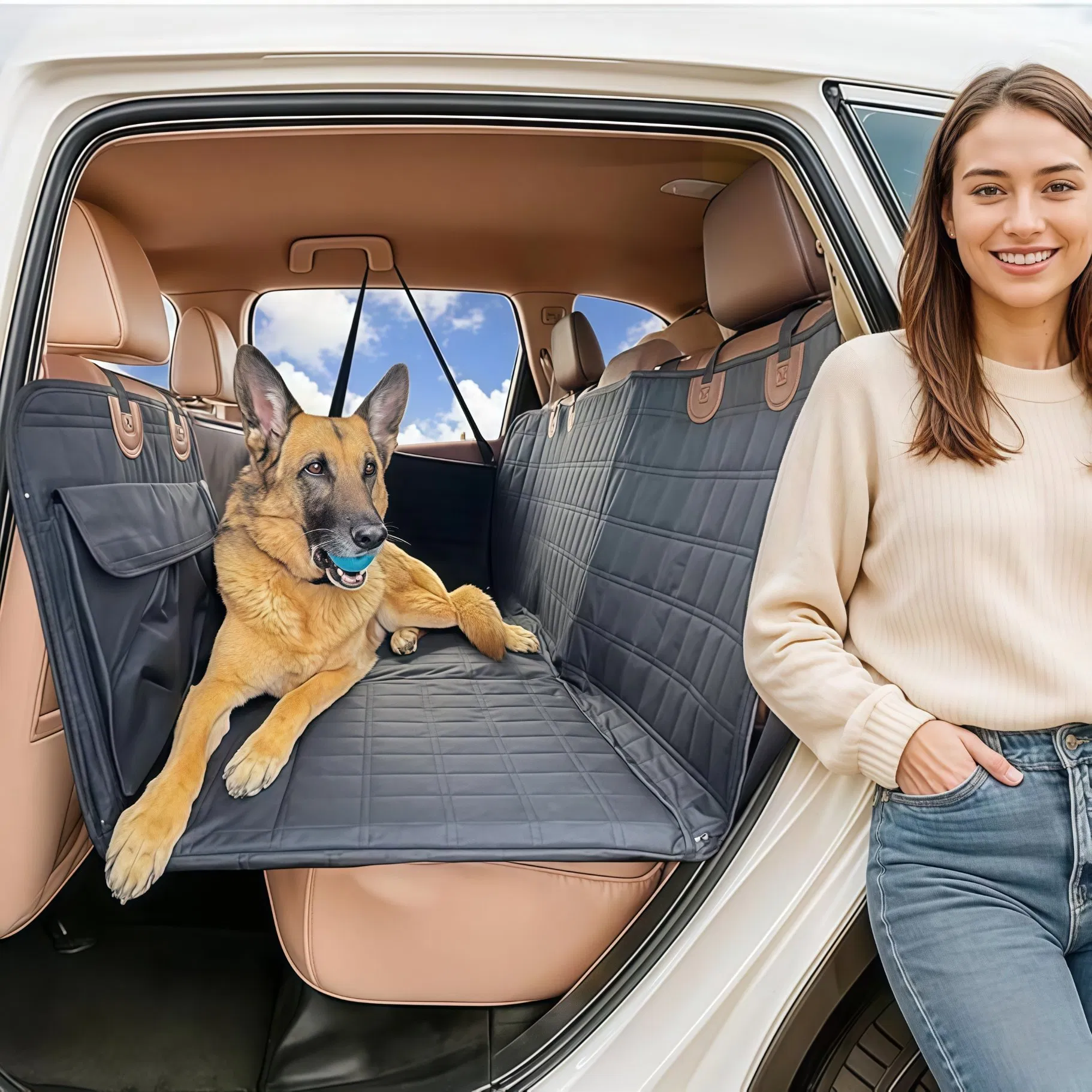 Made of High Quality Oxford for Comfort Durability Car Pet Seat Cover