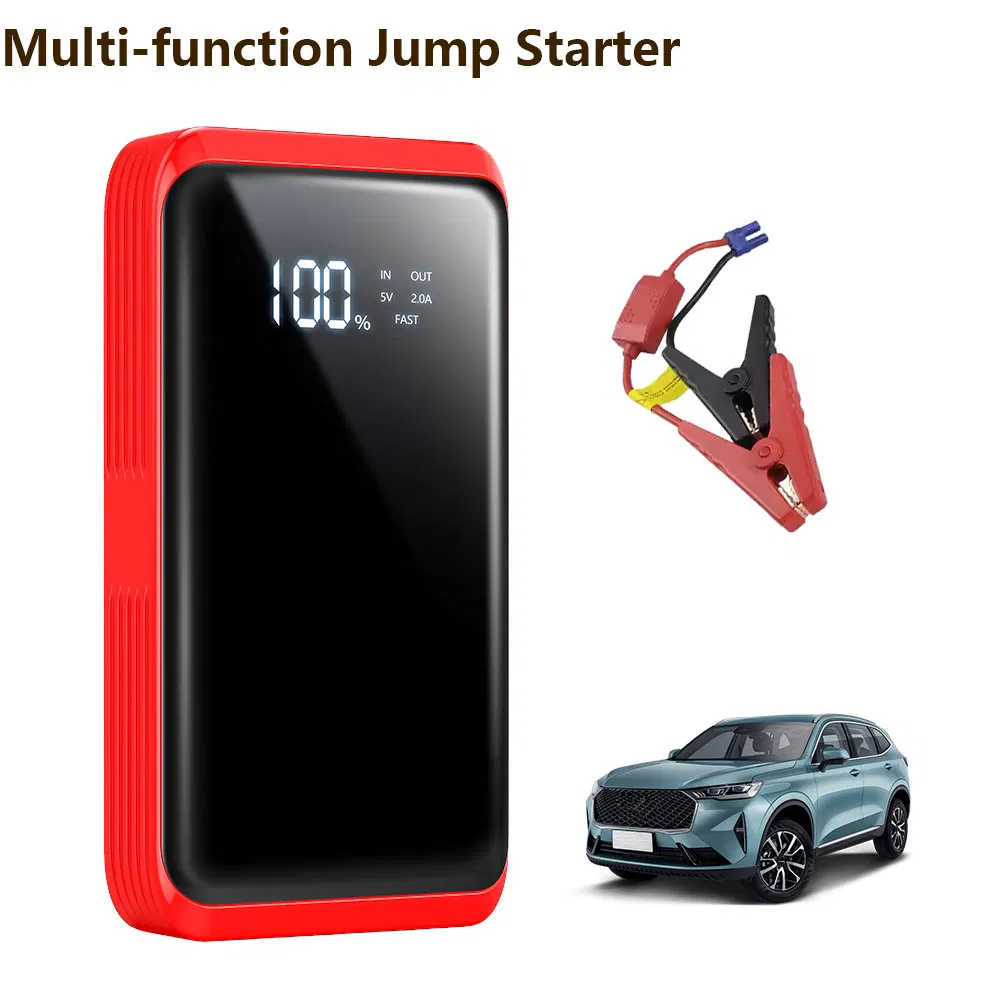 Ultimate Compact Car Accessory Auto Parts Car Emergency All-in-One Portable Jump Starter Engine Start Backup Power Supply W/ Emergency Light for Dead Batteries