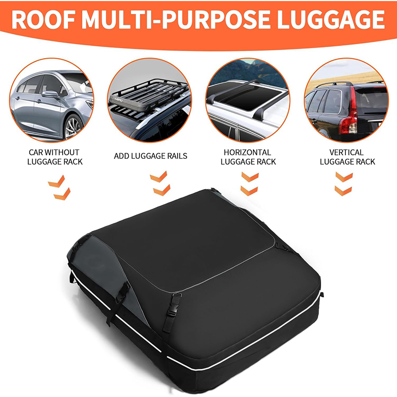 20 Cubic Waterproof Duty PVC Car Roof Bag Roof Top Bag Car Accessories Car Bag for Travel Outdoor