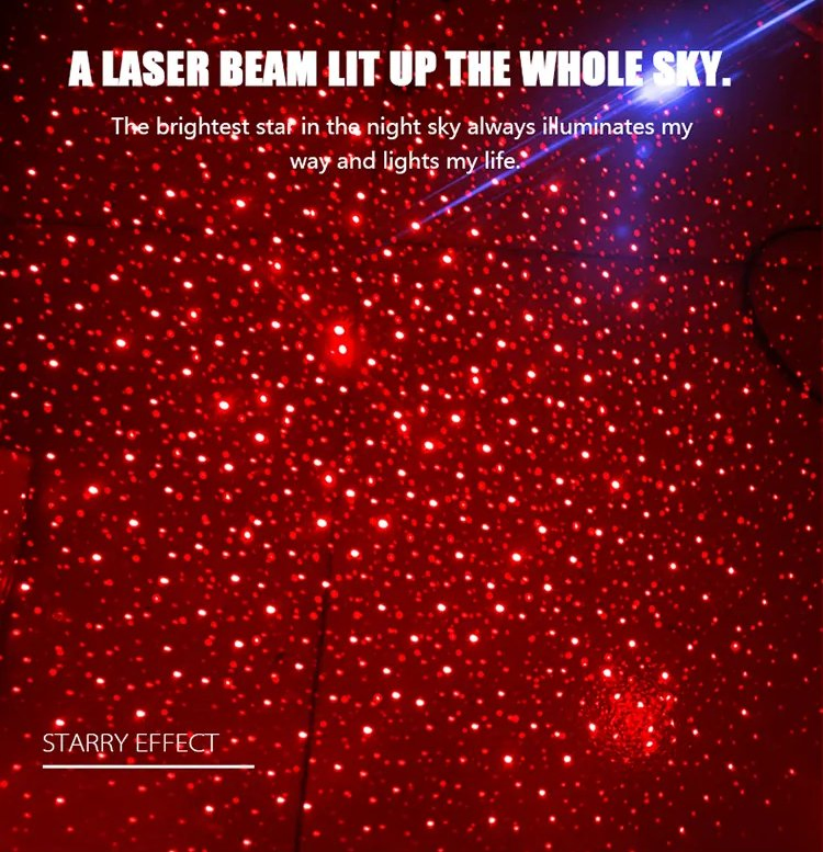 High-End Car Handle Starry Sky Light Roof Lighting Accessories