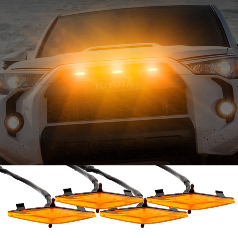 Amber Car Grille LED Light Auto Lighting Accessories Car LED Grille Lights Fit