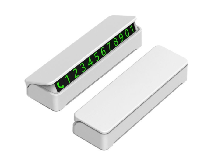Stylish Car Interior Accessories Plastic Temporary Parking Card Plate