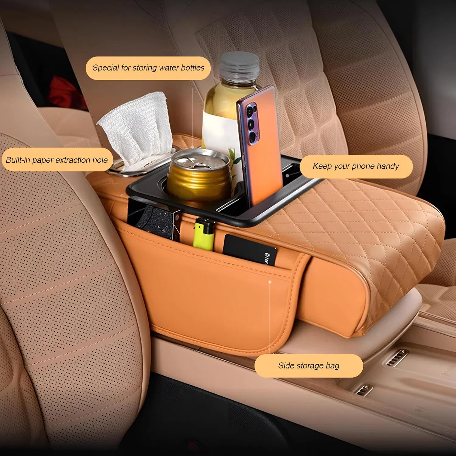 Car Interior Accessories Armrest Box Storage Bag