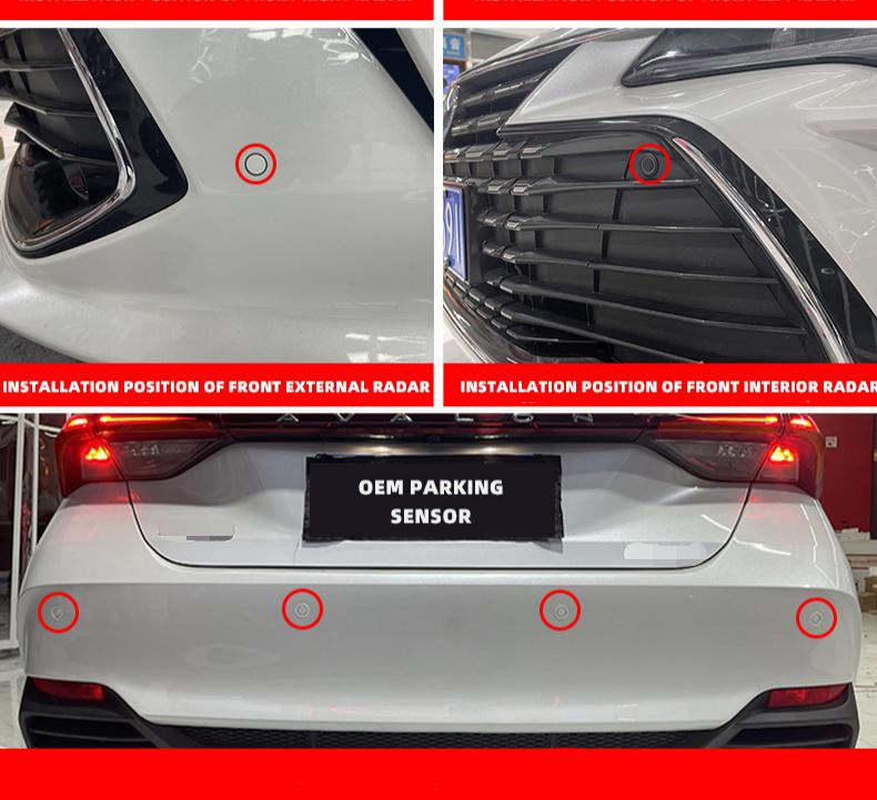 for Toyota Upgrade Car Accessories OEM Front Rear Parking Sensor System
