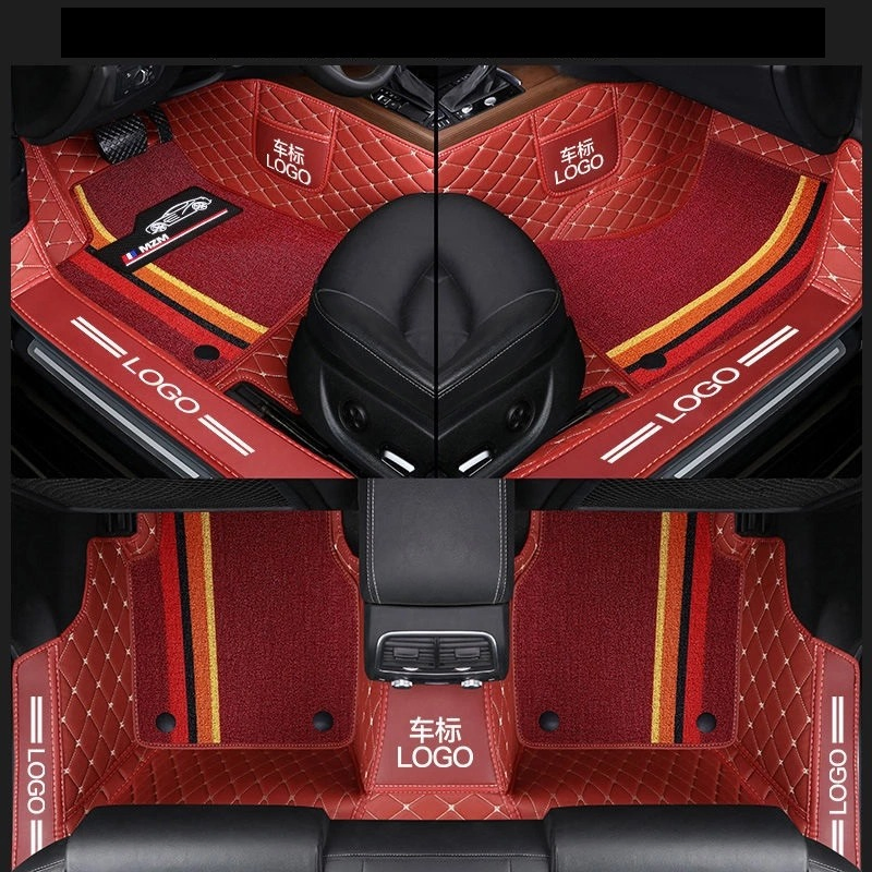 Chinese Factory Wholesale 5D Vehicle Interior Accessories PVC Leather Floor Car Mats