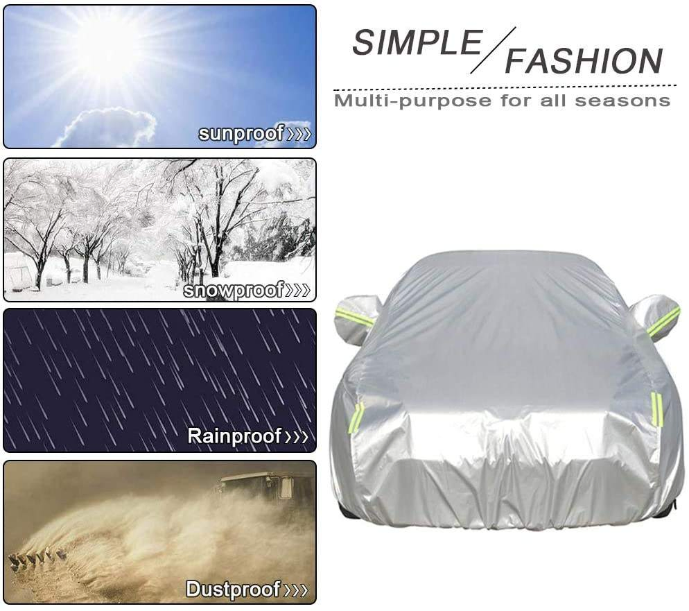 Car Accessories Universal Car Cover Waterproof Windproof Sunscreen