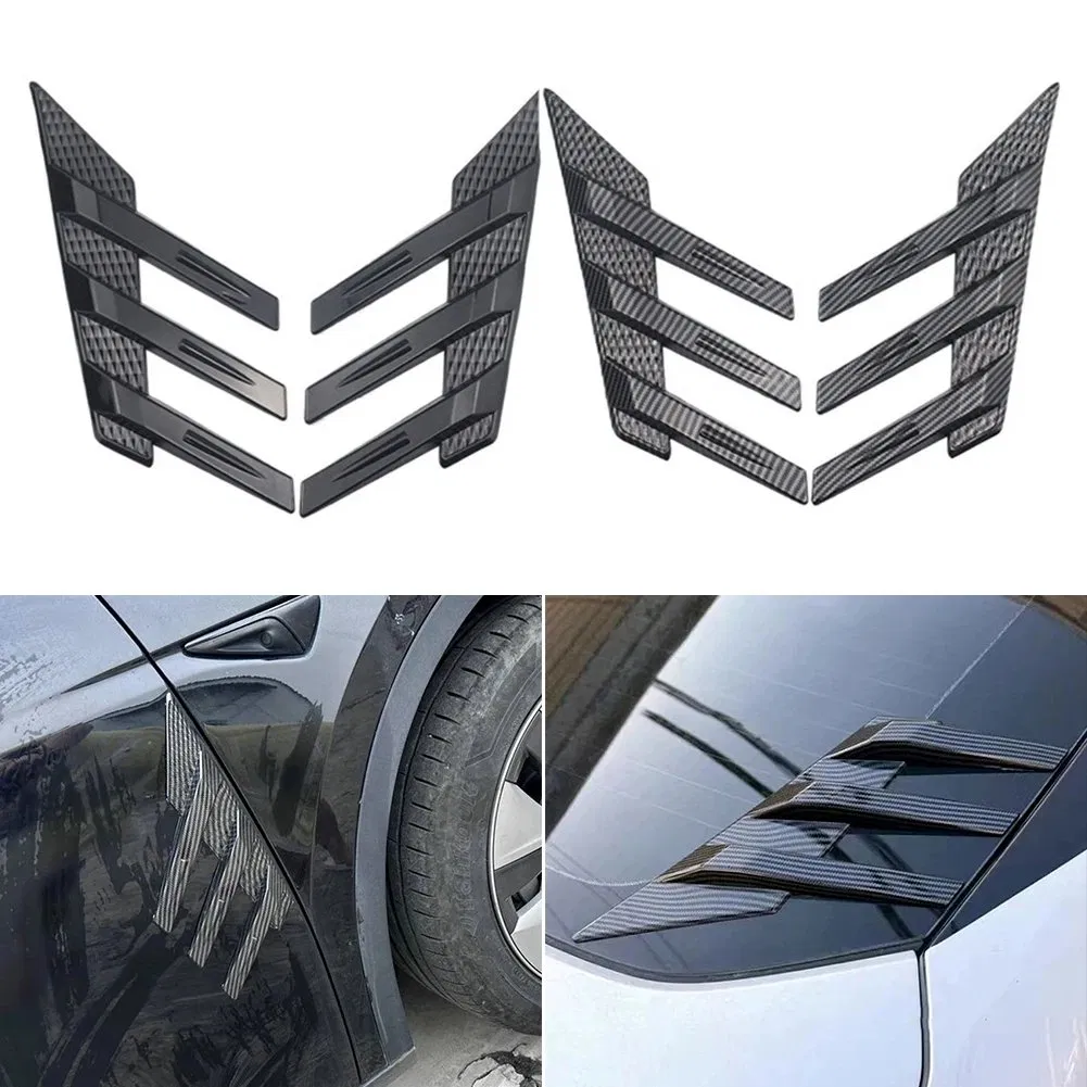 Carbon Fiber Car Accessories Rear Windshield Decorative Strip Car Wind Knife Decoration