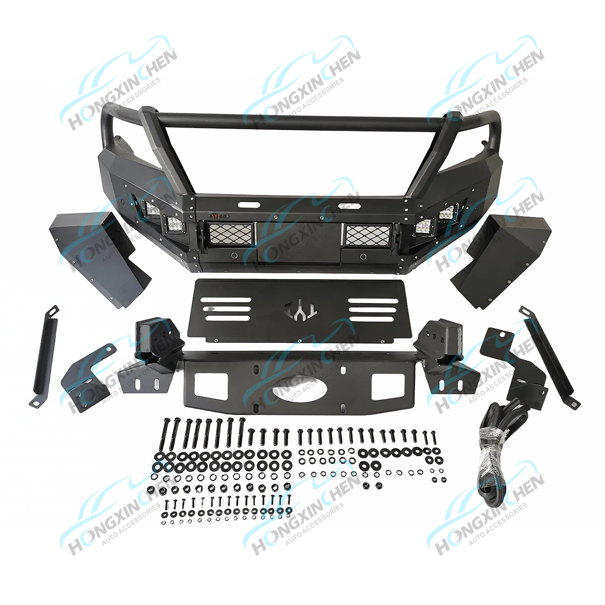 Aluminum Alloy Front Car Bumper Tank 30o Bull Bar Navara Model off-Road Modified Exterior Accessories