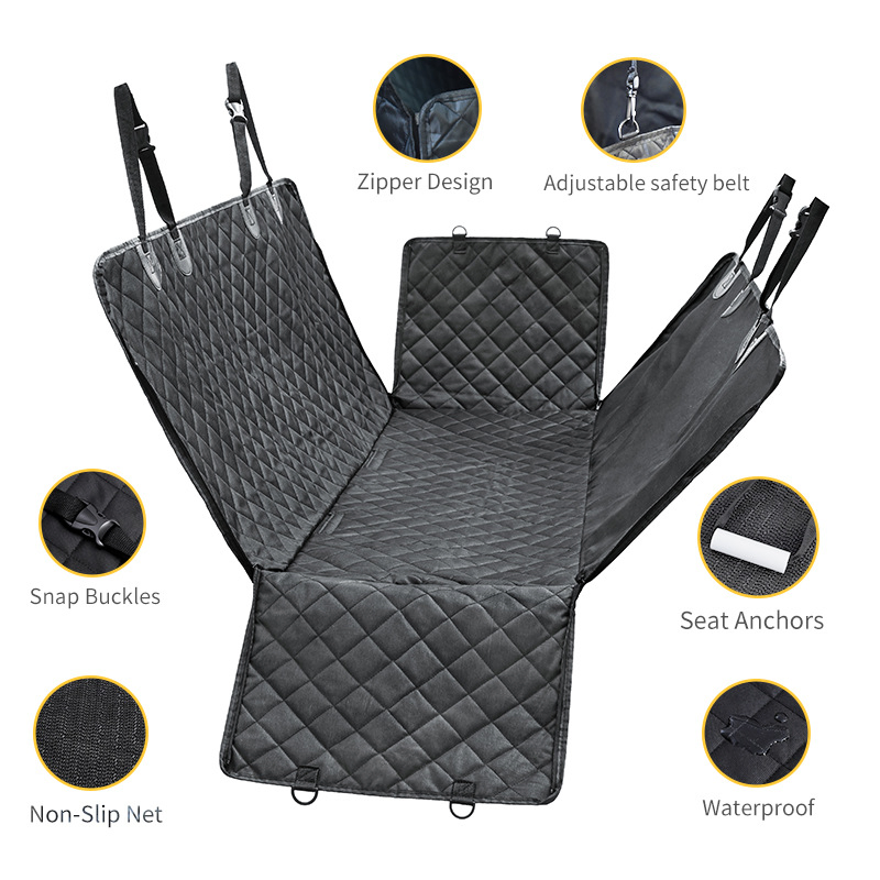 Factory Ouline Cheap Foldable Waterproof Large Car Seat Pet Cover with Pet Accessories