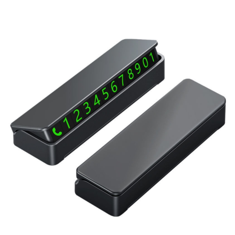 Stylish Car Interior Accessories Plastic Temporary Parking Card Plate