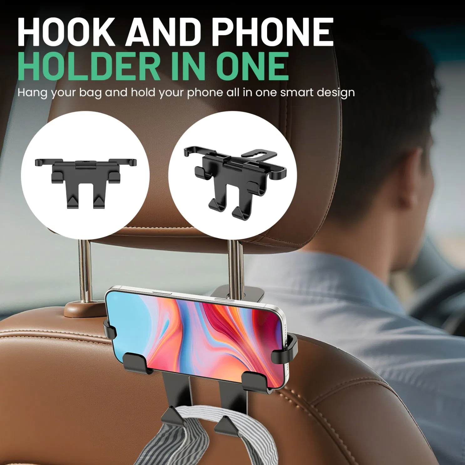 Car Interior Accessories Car Umbrella Holder Trunk Hook Umbrella Mount Universal Internal Storage Organizer Holders