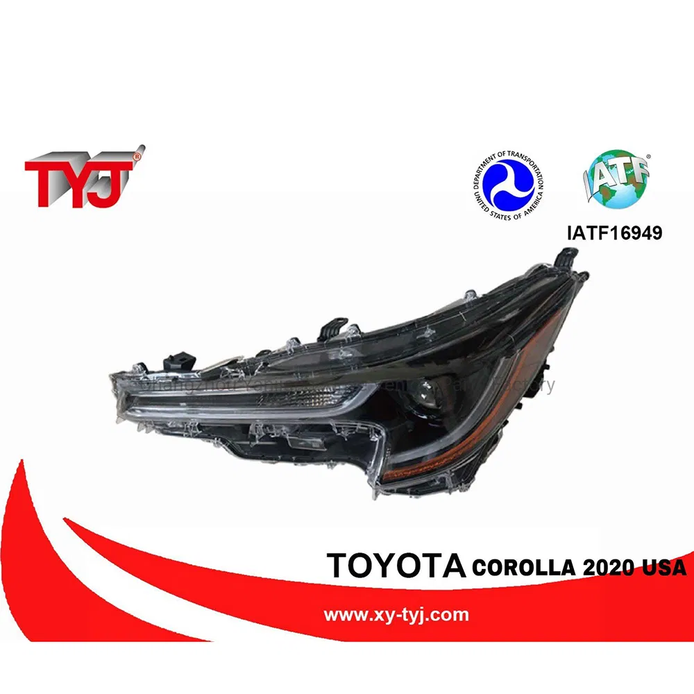 Tyj Factory Sale Auto Lamps Car Lighting Front Lamps for Toyota Corolla 2020 USA Le/Xle Headlamps LED Headlight Automotive Accessories