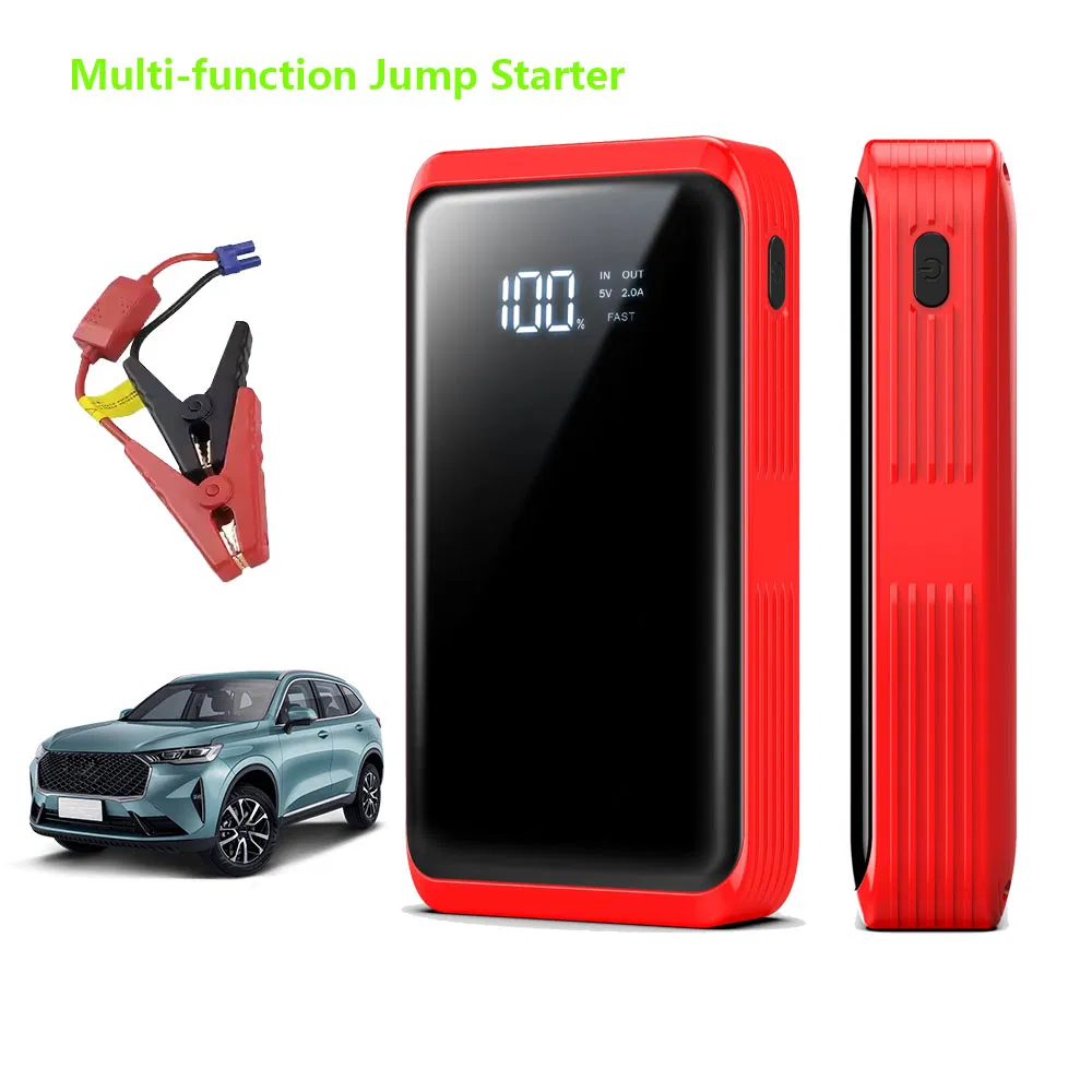 Ultimate Compact Car Accessory Auto Parts Car Emergency All-in-One Portable Jump Starter Engine Start Backup Power Supply W/ Emergency Light for Dead Batteries
