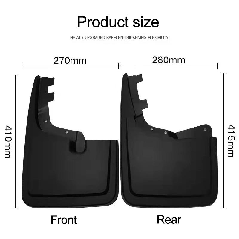 Car Exterior Accessories Mud Guard Mudguard Plastic Mud Flaps
