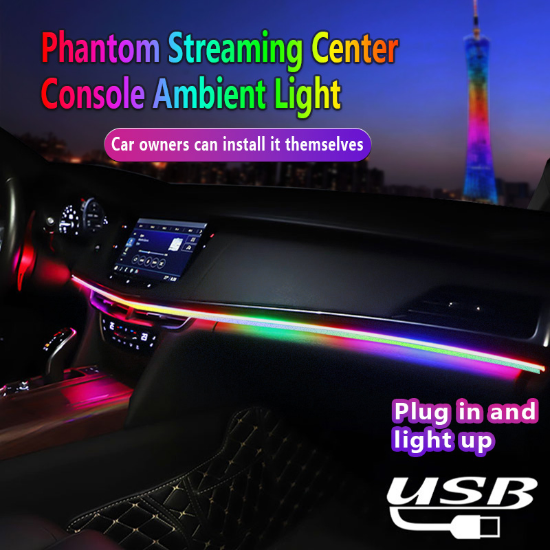 USB Car Interior RGBW Neon Lights for Dashboard Rgbic LED Strip Lights for Car Ambient Lighting Accessories