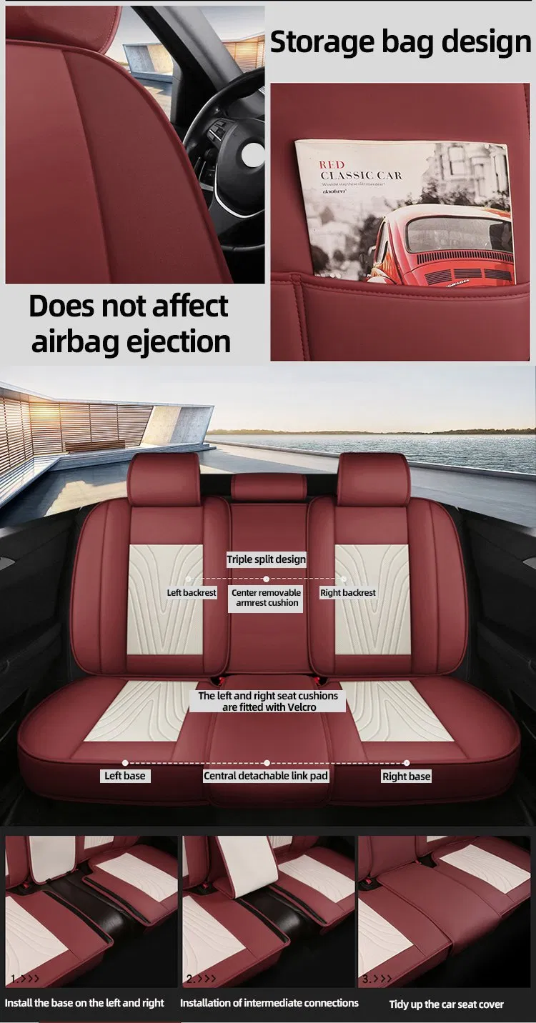 Universal Car Interior Accessories Car Seat Cover Full Set Luxury 3
