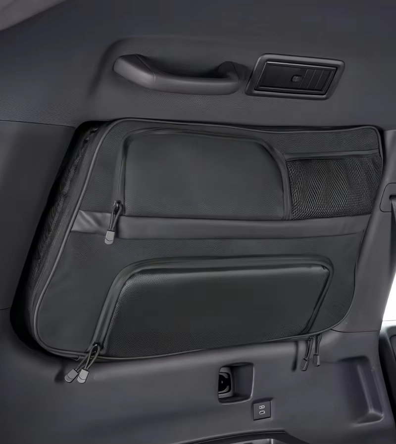 Car Tailgate Side Window Storage Bag for Toyota Land Cruiser Prado LC250 2024 2025 Trunk Storage Bag Interior Accessories