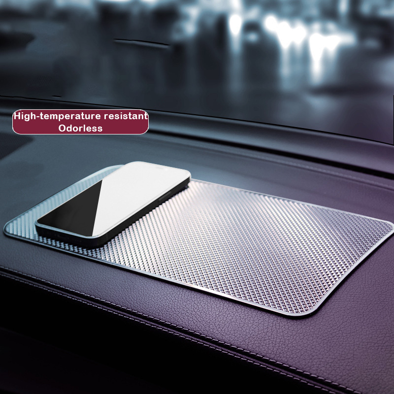 Non Skid Anti Slip Car Auto Parts Universal Rubber Car Mat Anti-Skid Mat for Cars Mobile Phone Car Accessories Silicone Interior Storage Pad