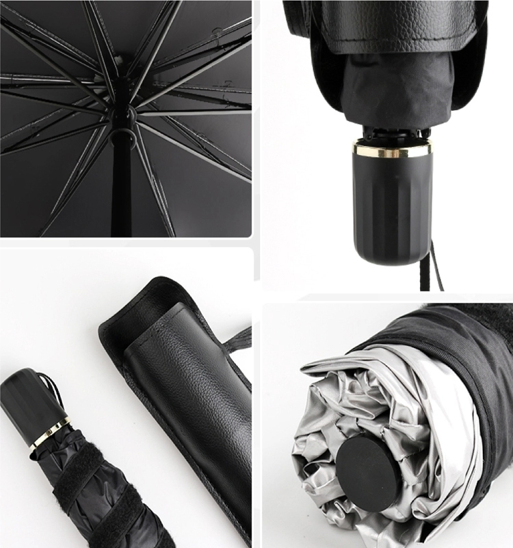 Car Interior Accessories Front Windshield Parking Sunshade, Silver UV Sun Visor Car Shade Umbrella