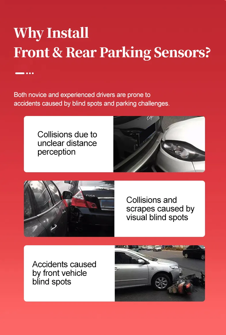 Front Rear Parking Sensor System