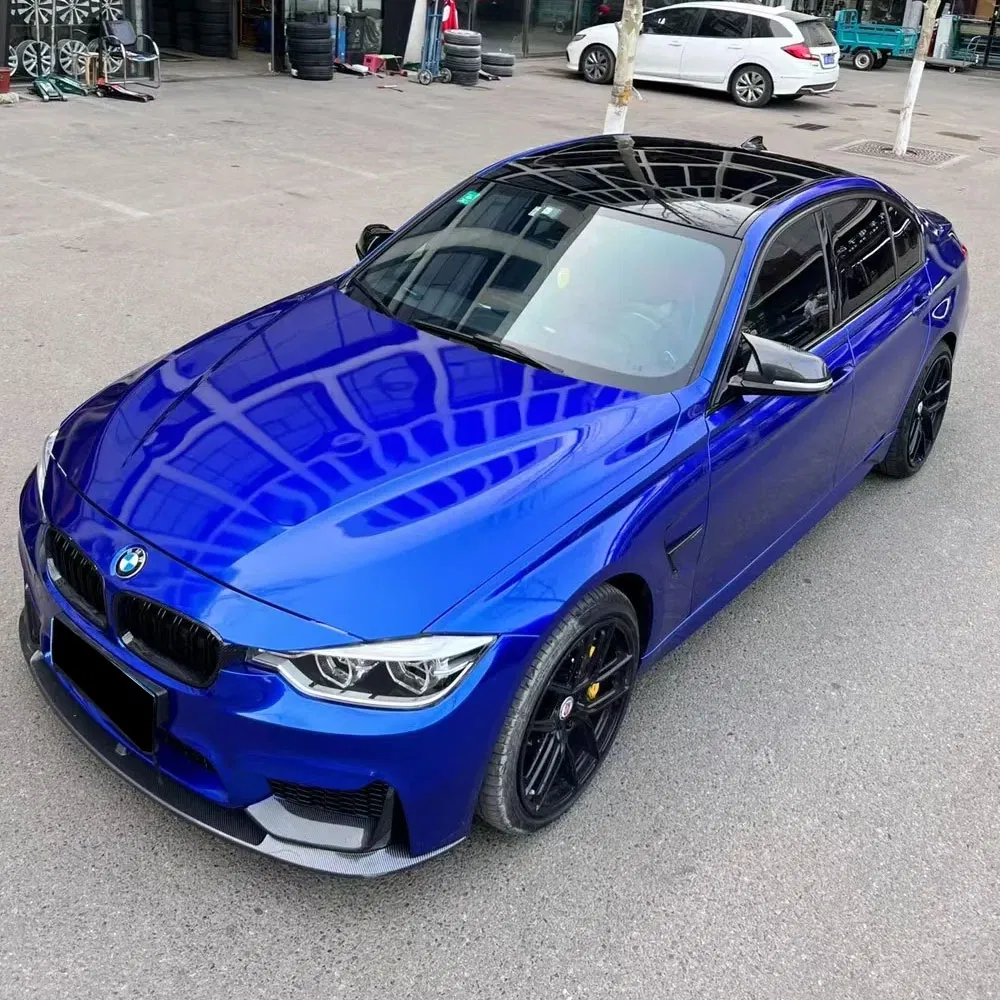 Pet Material Car Accessories Blueberry Color Change Blue Car Wrap Vinyl