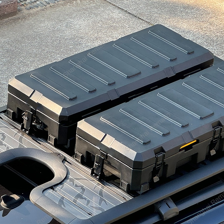 4WD Accessories Australia 75/95/130L Portable Plastic Car Roof Top Storage Tool Box Rotomold Rugged Case