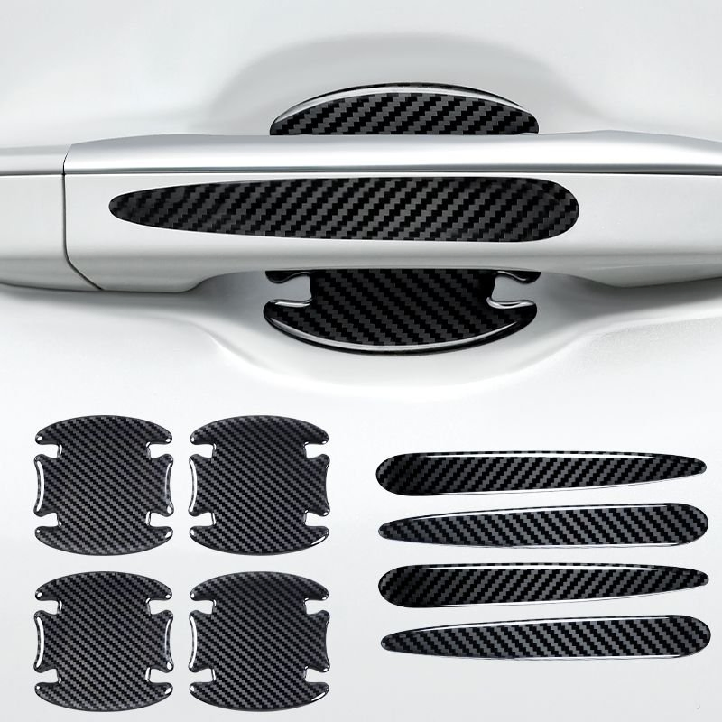 8PCS Car Exterior Decoration Luminous Sticker Accessories Anti-Scratch Strips