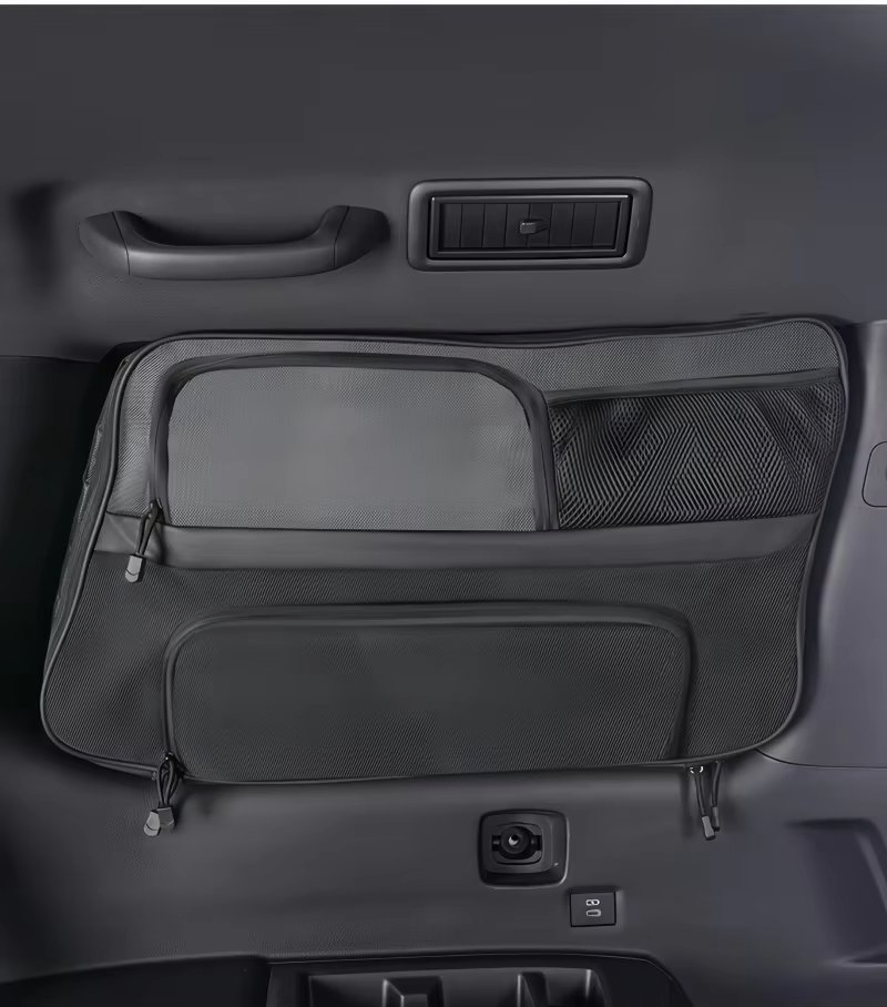 Car Tailgate Side Window Storage Bag for Toyota Land Cruiser Prado LC250 2024 2025 Trunk Storage Bag Interior Accessories