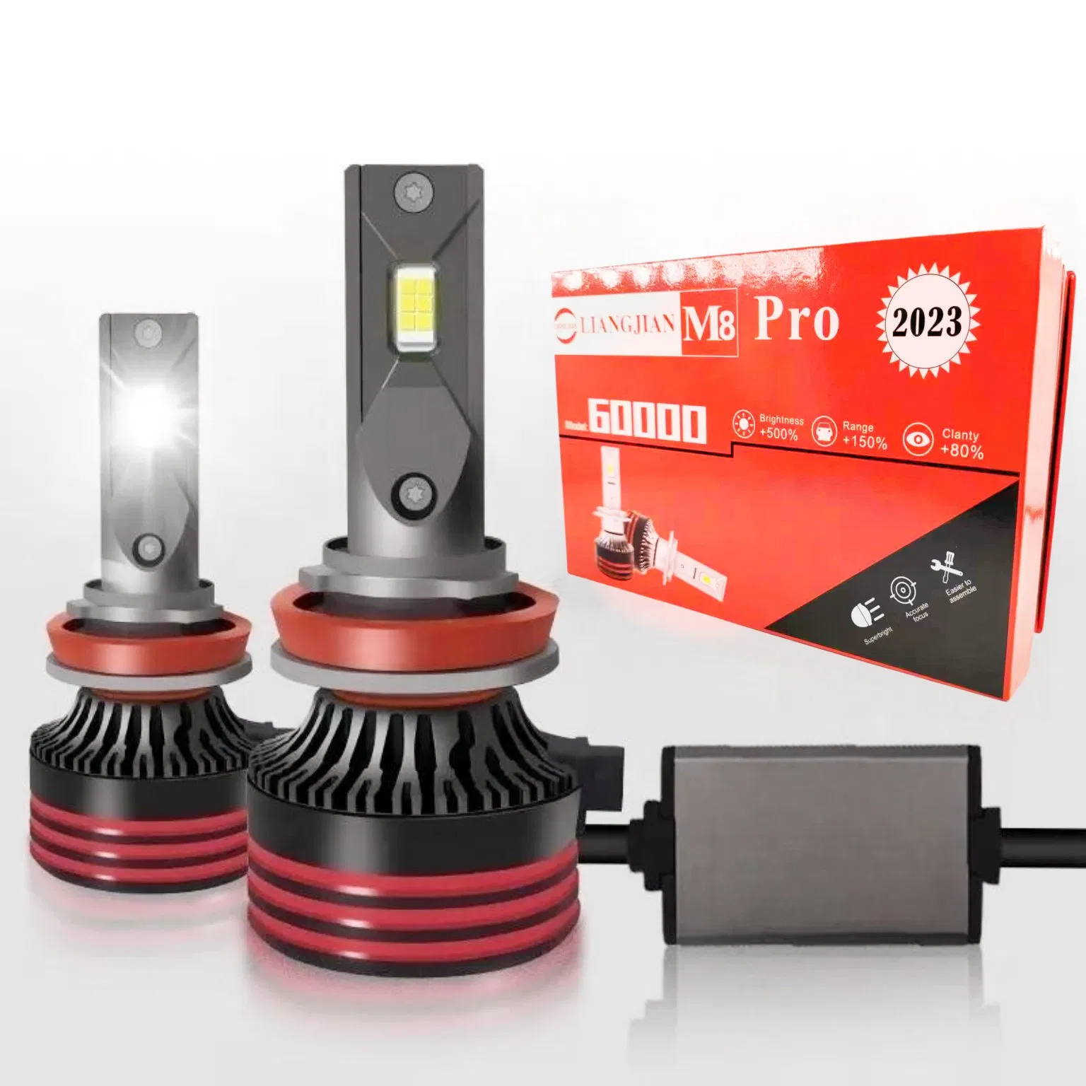 Super Bright M8PRO LED Car Motorcycle Light Canbus H4 Accessories Auto Lighting Systems LED Driving Headlights