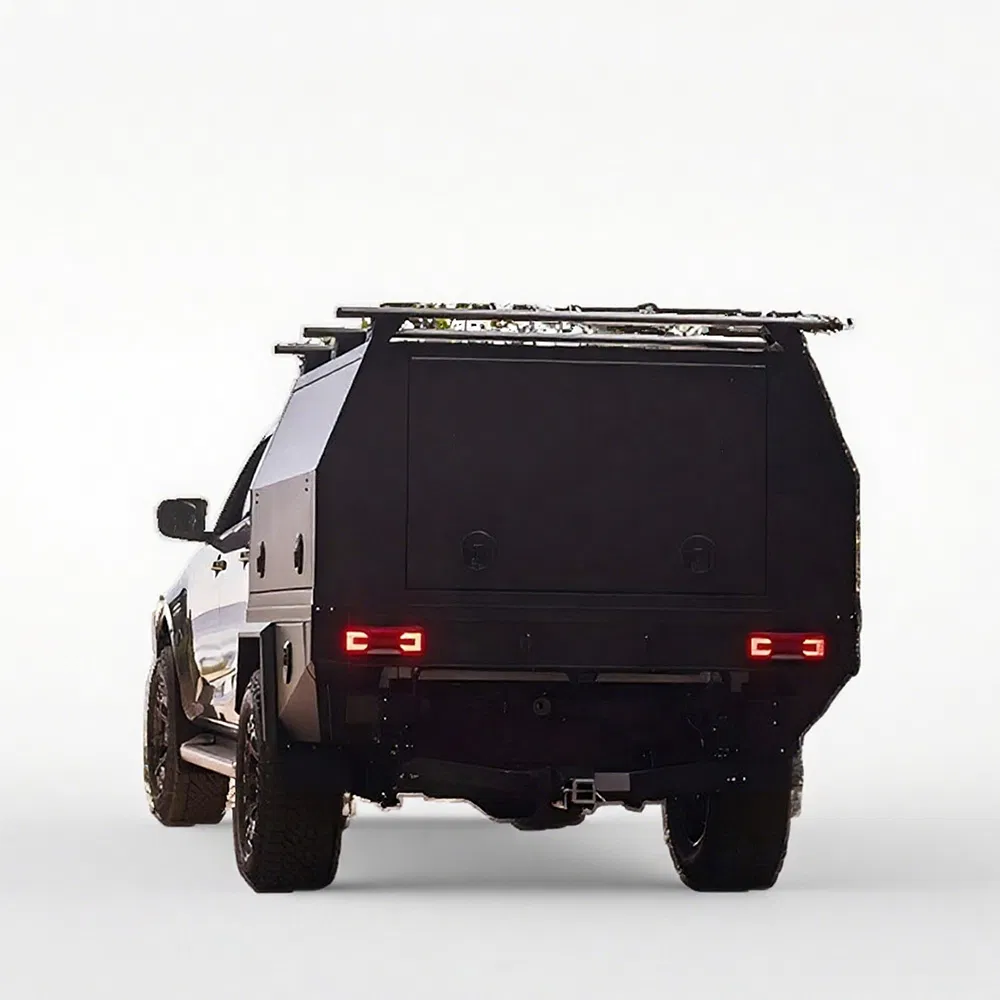 Car Accessories Aluminum Pickup Storage Ute and Tray Canopy with Dog Box