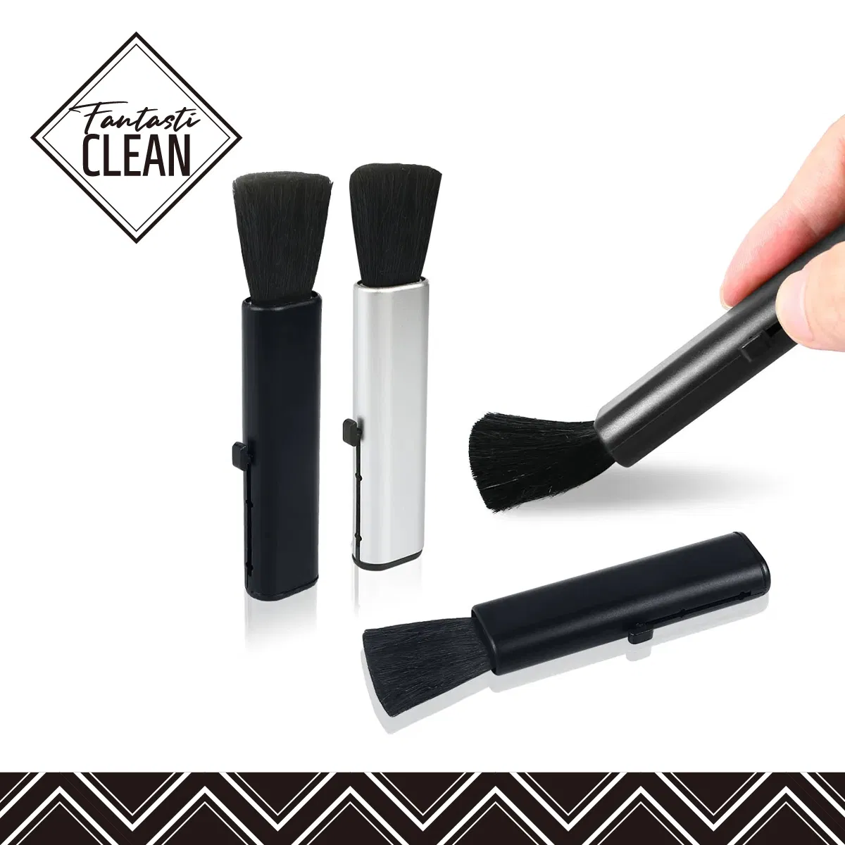 Universal Car Air Vent Cleaning Dust Brush Auto Accessories for Volvo Tesla Suzuki Skoda VW Smart Seat Subaru Ssangyong Vauxhall Silver