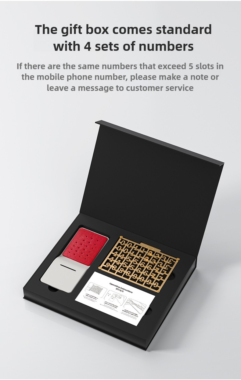 Car Accessory Temporary Auto Mobile Phone Number Card Car Parking Number Plate Emergency Contact Plate