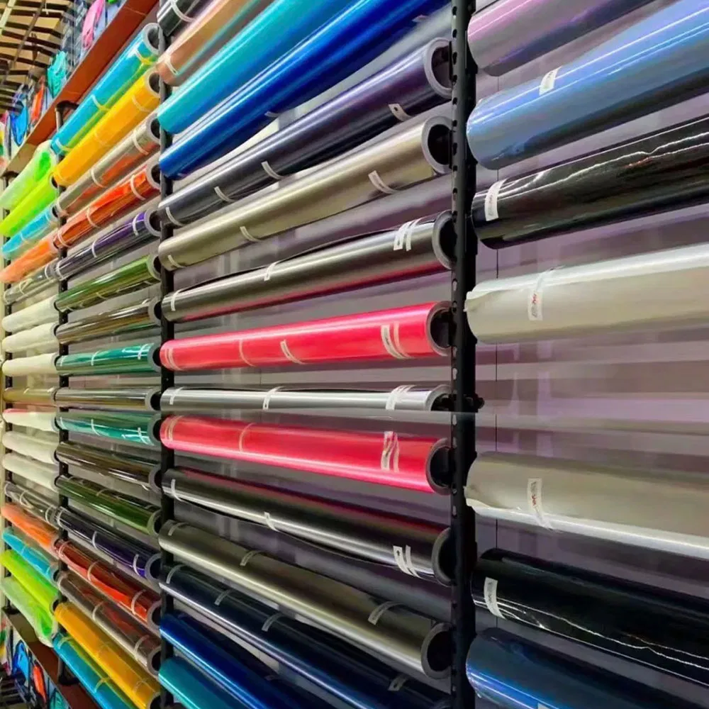 Pet Material Car Accessories Blueberry Color Change Blue Car Wrap Vinyl