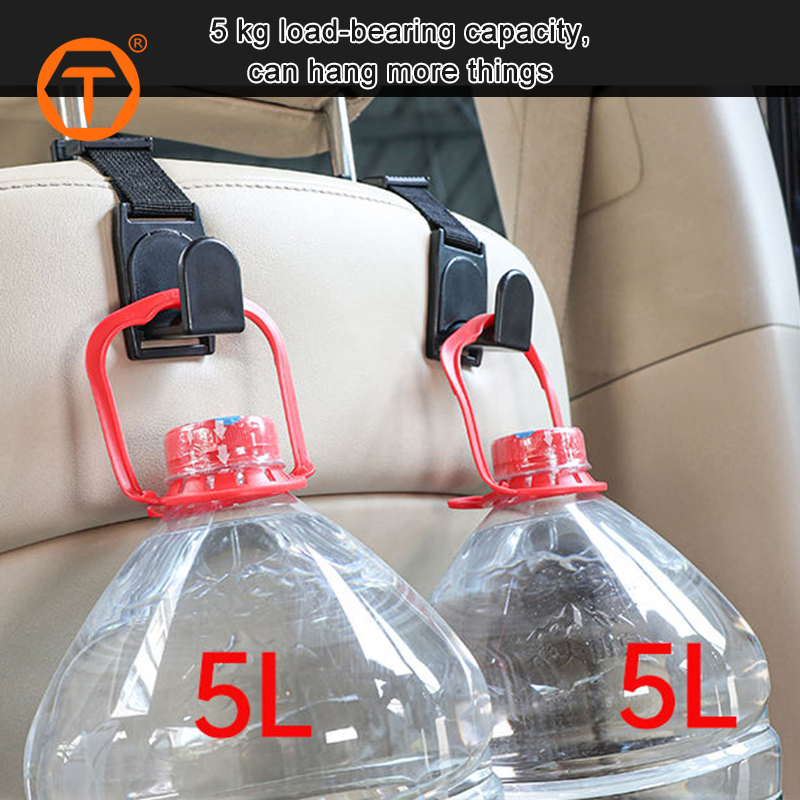 Car Accessories Car Seat Back Hook Car Headrest Hook Luggage Storage Hook Strong Organizer Hook for Wallet Cloth Sundries