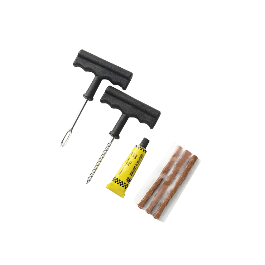 Conjunto de Ferramentas para Reparação de Pneus de Veículo Tipo T em Liga de Zinco